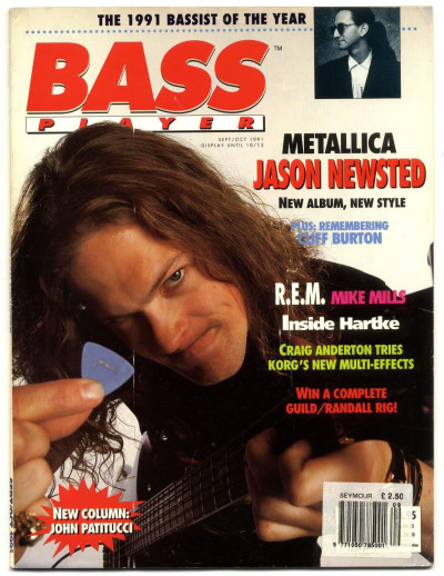 Bass Player Magazine September October 1991 Jason Newsted Metallica REM Mike Mills