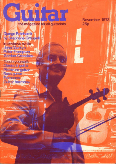 Guitar Magazine Vol 2 No 4 November 1973 John Martyn Peter Frampton Gordon Crosskey