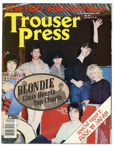 Trouser Press Magazine September 1979 John Cale Kenny Jones Blondie Robert Fripp Devo Wings Who