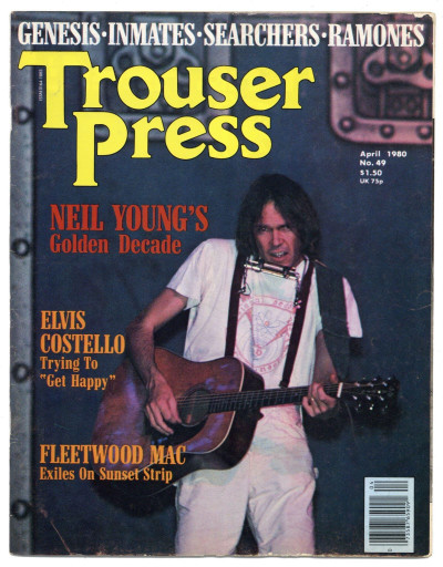 Trouser Press Magazine April 1980 Ramones Inmates Fleetwood Mac Genesis Neil Young