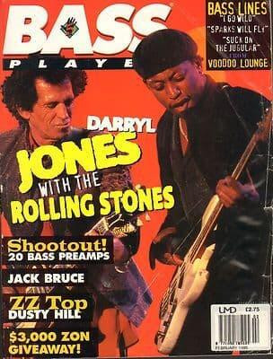 Bass Player Magazine  January February 1995 Daryl Jones Jack Bruce ZZ Top Dusty Hill
