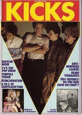 Kicks Magazine No 6 April 1982 Depeche Mode Motorhead Anti Nowhere League Eddie Tenpole Tudor