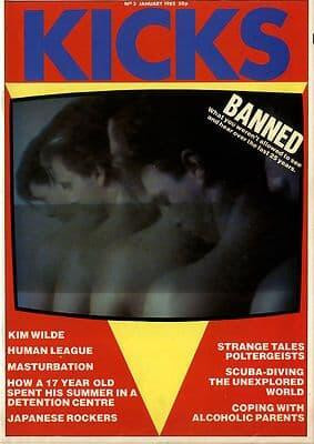 Kicks Magazine No 3 January 1982 Duran Duran Human League Japanese Rockers Banned music Kim Wilde