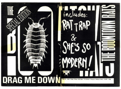 BOOMTOWN RATS Drag Me Down Rare Shop Promo Poster Size 42x30cm