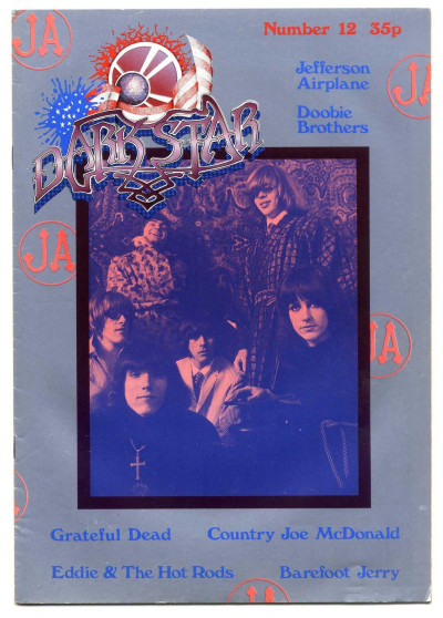 Dark Star Magazine No 12 December 1977 Grateful Dead Eddie Hot Rods Jefferson Airplane Country Joe