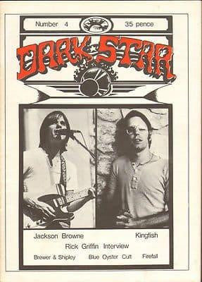 Dark Star magazine No 4 August 1976 Rick Griffin interview Blue Oyster Cult Jackson Browne