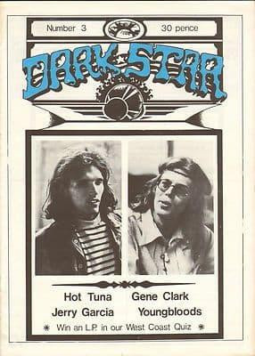 Dark Star Magazine Issue No 3 June 1976 Hot Tuna Jerry Garcia Youngbloods Hot Tuna Byrds Gene Clark