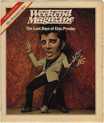 Elvis Presley Weekend Magazine 12 August 1978 Canadian 12 pages