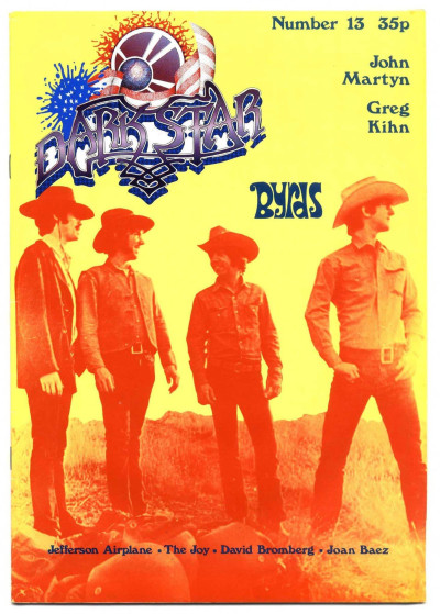 Dark Star Magazine No 13 February 1978 Byrds John Martyn Jefferson Airplane Joan Baez Greg Khin