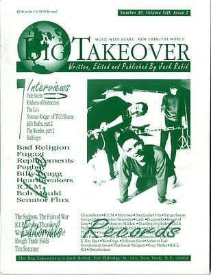 Big Takeover Magazine/Fanzine Issue No 30 Weirdos The La's Fugazi REM Jello Biafra Billy Bragg