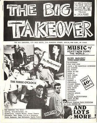 Big Takeover Magazine/Fanzine Issue No 16 The Smiths Replacements Three O'Clock Nina Hagen 999