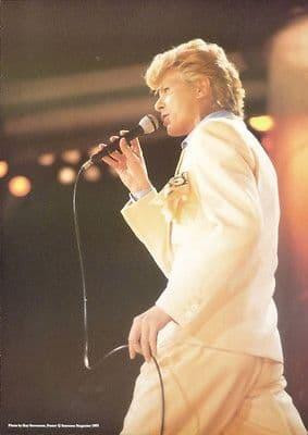 David Bowie Scarce Vintage 1983 STARZONE FAN CLUB Poster from his Let's dance era