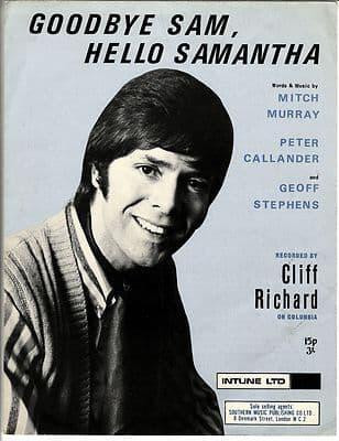Cliff Richard Goodbye Sam Hello Samantha Sheet Music