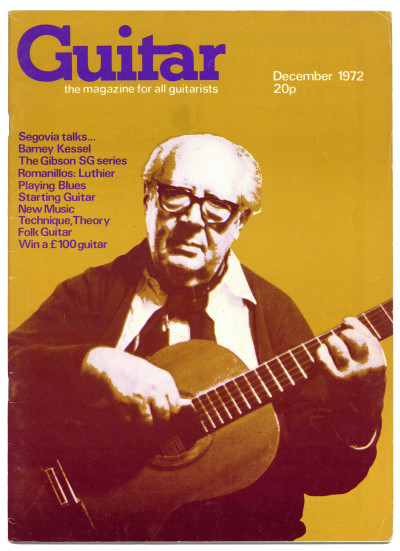 Guitar Magazine Vol 1 No 5 December 1972 Barney Kessel Gibson SG Series Segovia Romanillos
