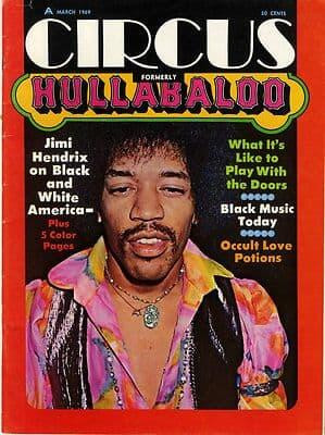 Circus Magazine March 1969 Jimi Hendrix Who Rolling Stones MC5 The Doors Rascals