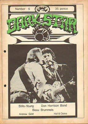 Dark Star Magazine No 5 October 1976 Don Harrison Neil Young Steven Stills Beau Brummels