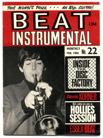 Beat Instrumental Magazine No 22 February 1965 Hollies Beatles Alexis Korner Zoot Money Mersey