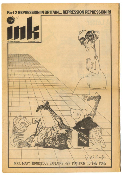 Ink Magazine The Other Newspaper No. 17, 1 September 1971 with Gerald Scarfe cover, Repression UK