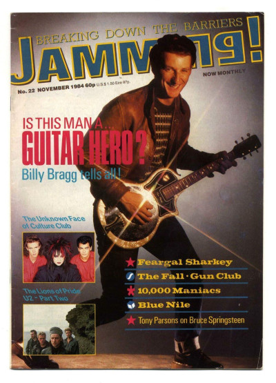 Jamming Magazine No 22 July 1985 U2 The Fall Gun Club Billy Bragg Culture Club 10,000 Maniacs