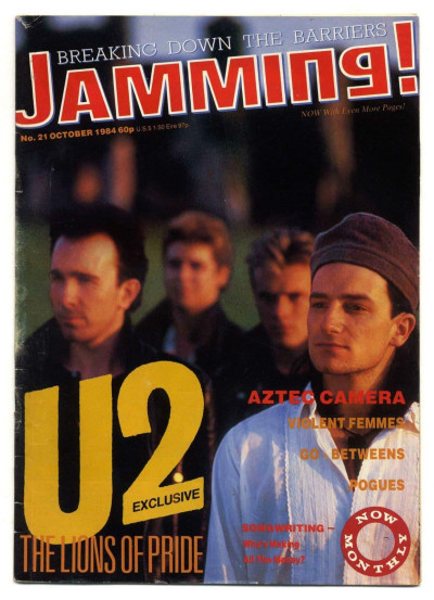 Jamming Magazine No 21 May 1985 U2 Violent Femmes Pogues Go Betweens Aztec Camera