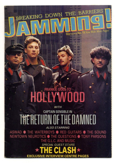 Jamming Magazine No 19 January 1985 Clash Damned Newtown Neurotics Frankie Hollywood