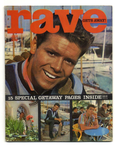 Rave Magazine July 1965 Beatles The Who Moody Blues Walker Brothers Donovan Herman George Peppard