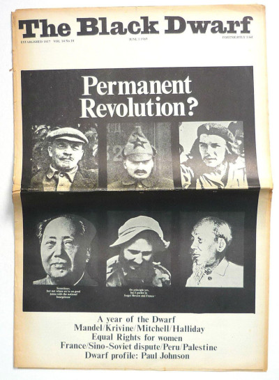 Black Dwarf Magazine 1 June No 18 1969 Hugo Blanco Paul Johnson Soviet dispute