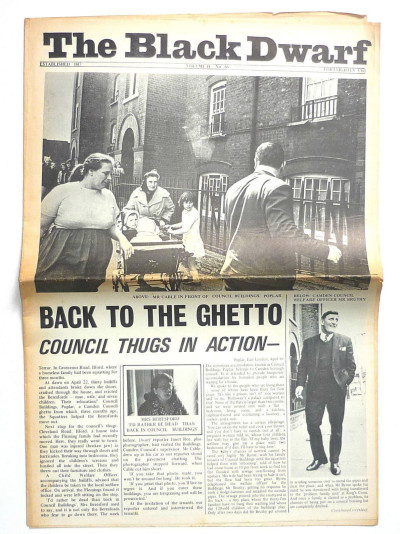 Black Dwarf Magazine 2 May Volume 14 No 16 1969 Derry Ireland Palestine Israel Council Thu
