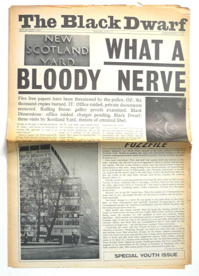 Black Dwarf Magazine 16 May Volume 14 No 17 1969 Oz IT Police Raids Lennon Zapple Advert