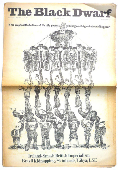 Black Dwarf Magazine 1 October 1969 No 23 Skinheads/Lybia/Ireland/Brazil kidnapping