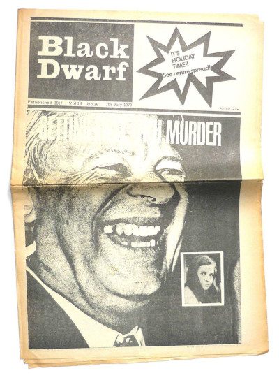 Black Dwarf Magazine 17 July 1970 Volume 14 No 36 Radical Politics