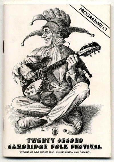 22nd Cambridge Folk Festival Program 1986 Kate Anna McGarrigle Danny Thompson