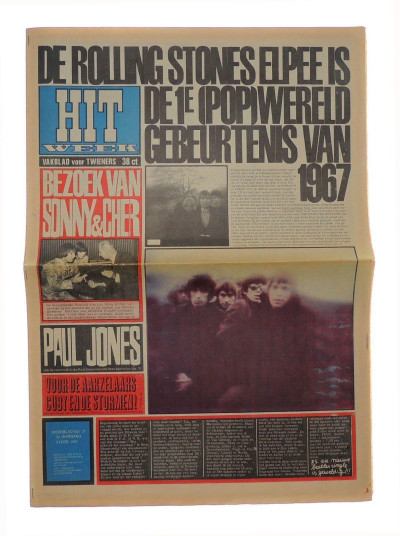 Hitweek Magazine 9 February 1967 Rolling Stones Beatles Fugs Paul Jones Sonny Cher