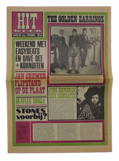 Hitweek Magazine 2 February 1967 Jimi Hendrix Rolling Stones Alan Aldridge
