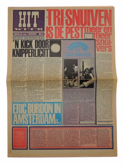 Hitweek Magazine 12 January 1967 Eric Burdon Rolling Stones Beatles Frank Zappa