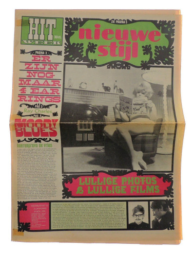 Hitweek Magazine No 10, 25 November 1966 Moody Blues Ray Charles Byrds Bob Lens