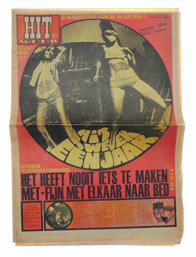Hitweek Magazine No 1, 23 September 1966 Roger McGuinn/Byrds Rolling Stones ad on rear