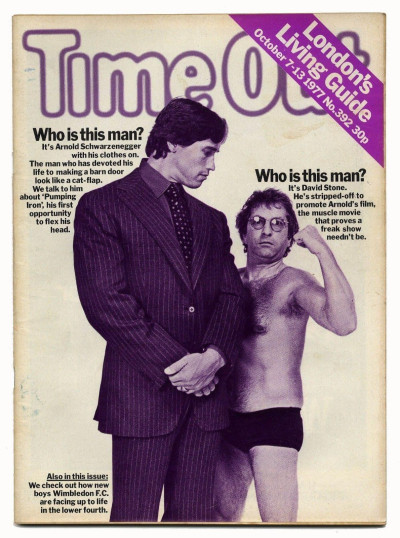 Time Out Magazine No 392 October 7-11 1977 Arnold Schwarzenegger David Stone Wimbledon FC