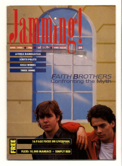 Jamming Magazine No 29 September 1986 Ivor Cutler Scritti Politti Faith Brothers Icicle Works