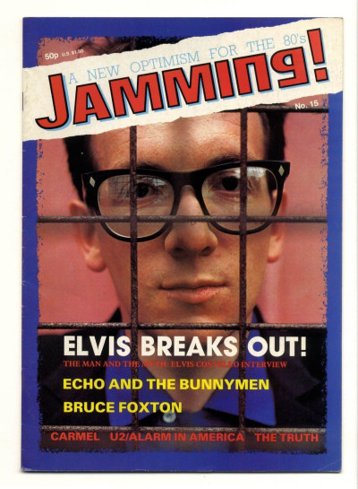 Jamming Magazine No 15 May 1983 Elvis Costello Alarm/Mike Peters Jam/Bruce Foxton interview Echo