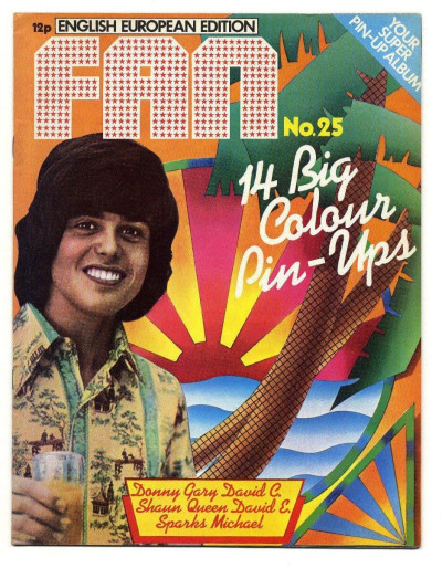 Fan Magazine No 25 August 1974 Queen Sparks David Essex David Cassidy Michael Jackson Donny Osmond