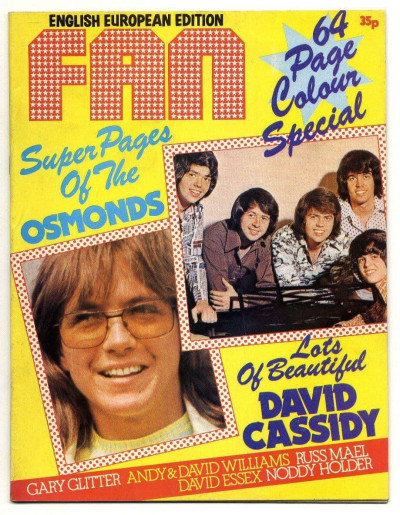 Fan Magazine September 1974 Special issue David Cassidy David Essex Osmonds Sparks Slade