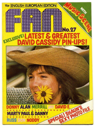 Fan Magazine No 27 October 1974 Sparks Slade David Essex David Cassidy Queen Osmonds Marty Kristian