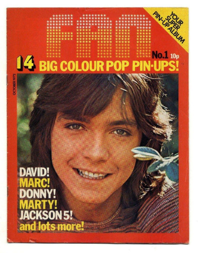 Fan Magazine No 1 October 1972 David Cassidy Donny Osmond Michael Jackson Marc Bolan Marty Kristian