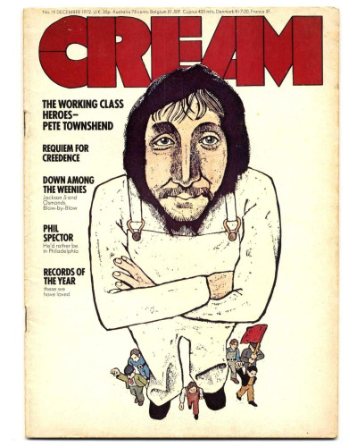 Cream UK Magazine No 19 December 1972 Pete Townshend/Who Phil Spector Otis Redding Phil Seamen