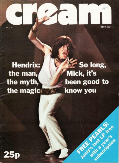 Cream UK Magazine No 1 May 1971 Jimi Hendrix Janis Joplin Bessie Smith Kinks Ray Davies