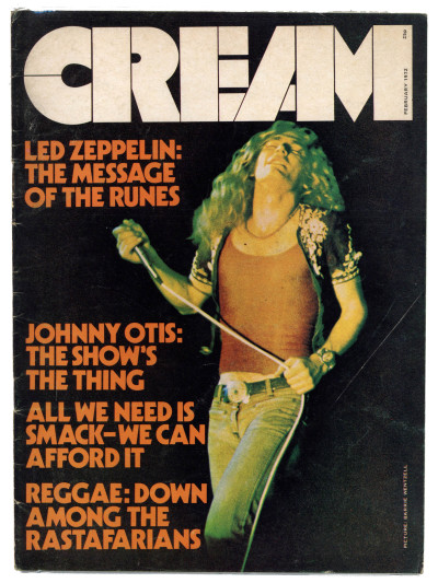 Cream UK Magazine No 10 February 1972 Led Zeppelin Leon Rosselson Beatles Johnny Otis