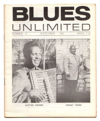 Blues Unlimited Magazine No 25 September 1965 Robert Johnson Blind Gary Davis Clifton Chenier