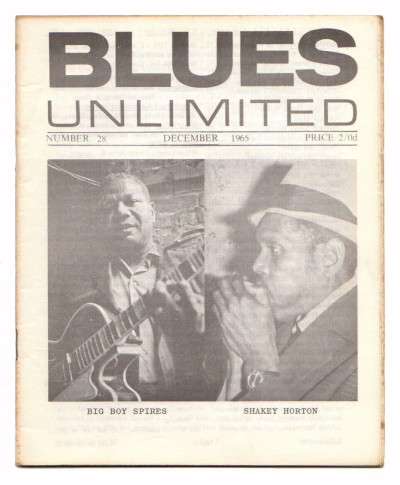 Blues Unlimited Magazine No 28 December 1965 Skip James Arthur "Big Boy" Spires Big Walter "Shakey"