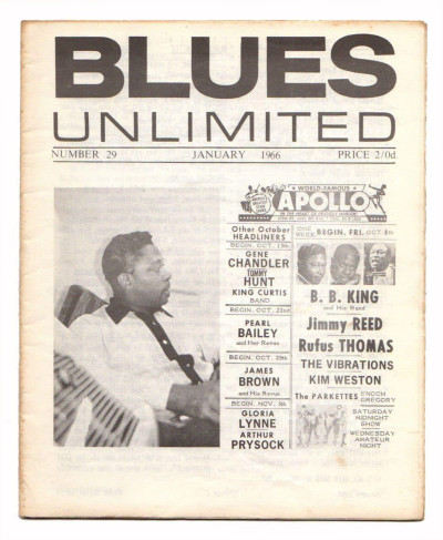 Blues Unlimited Magazine No 29 January 1966 James Cotton Sammy Lawhorn B.B.King S.P. Leary